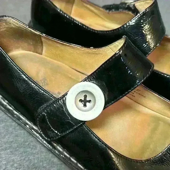 Alegria Classic Paloma Brilliant Black Patent Leather Clog Euro Sz 37 (6.5 USA) - Picture 12 of 14